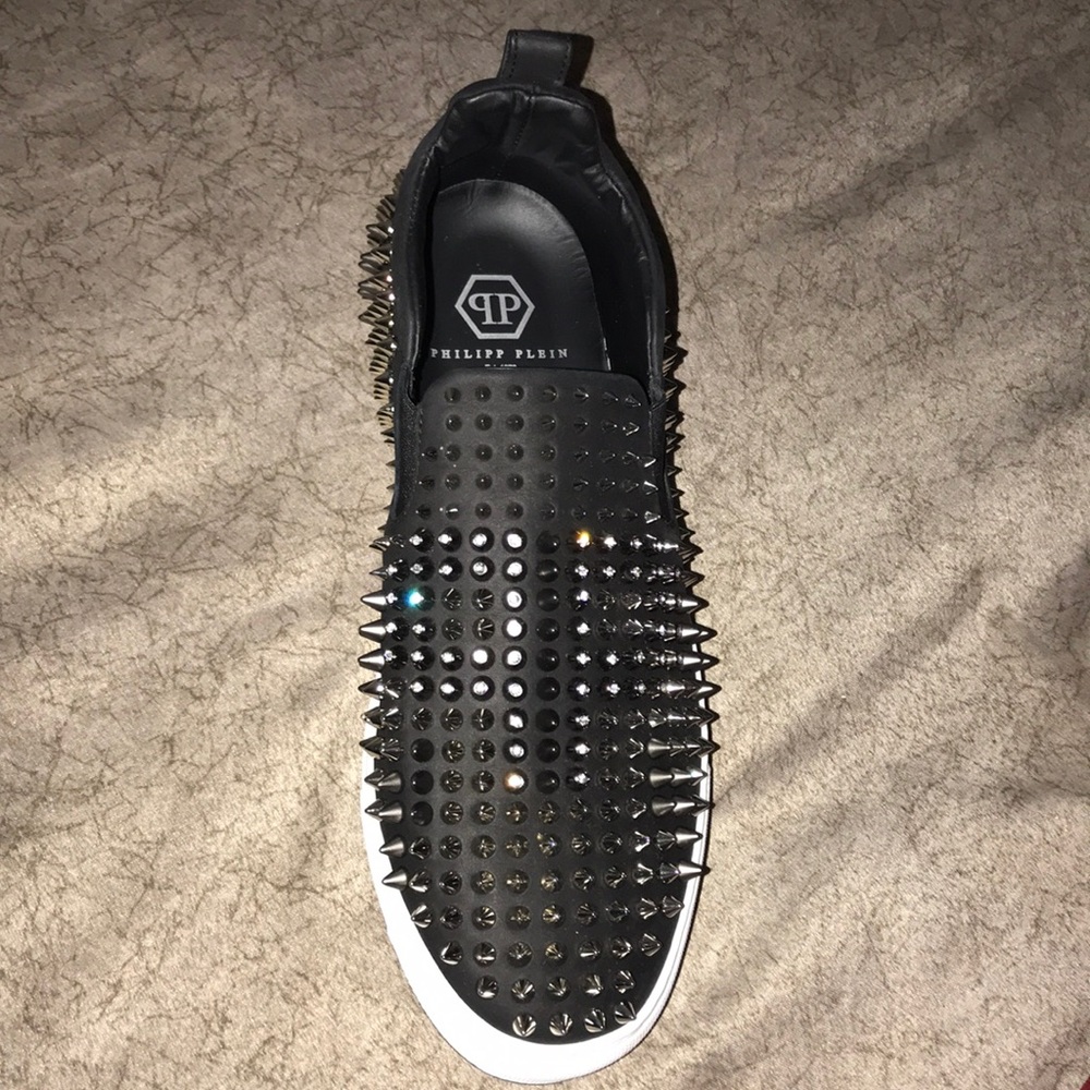 Philipp Plein Swarovski Crystal & Studded Slip-On
